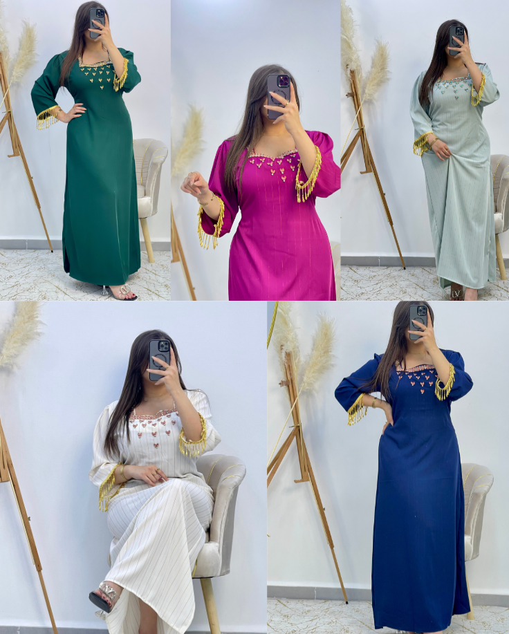 فستان لمسة الذهب